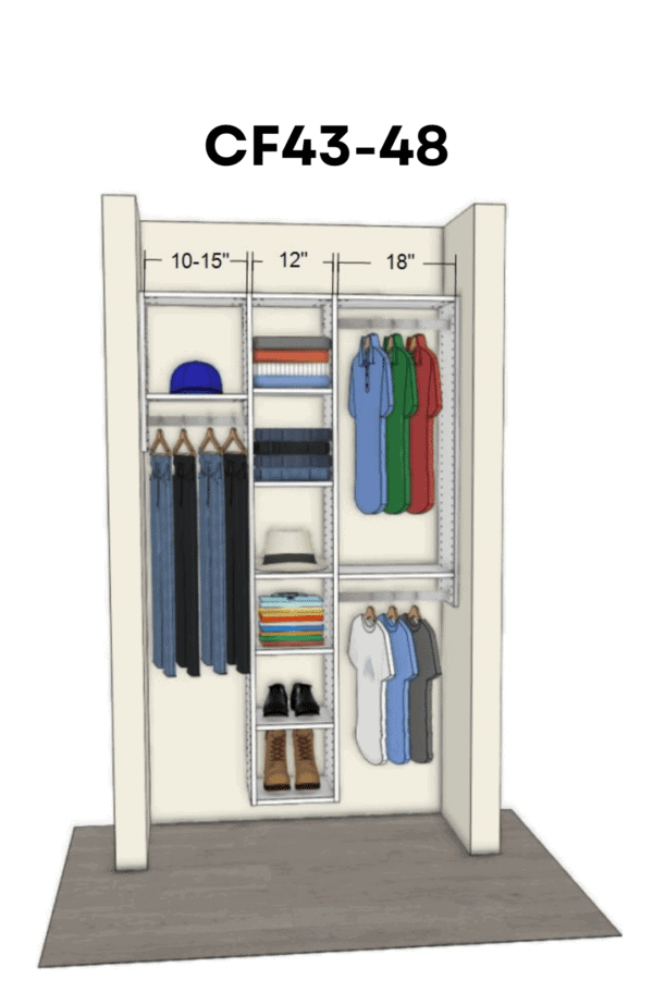 Cubbies for Sharing <br/> 43-48 inches wide