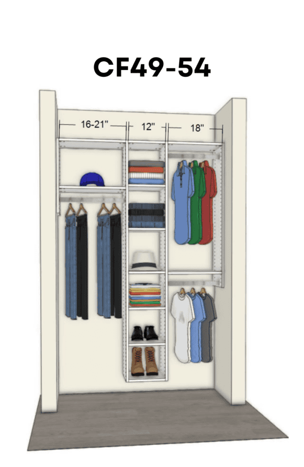 Cubbies for Sharing <br/> 49-54 inches wide
