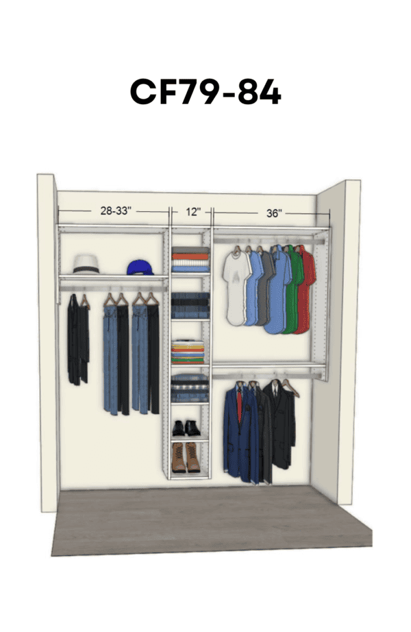 Cubbies for Sharing <br/> 79-84 inches wide