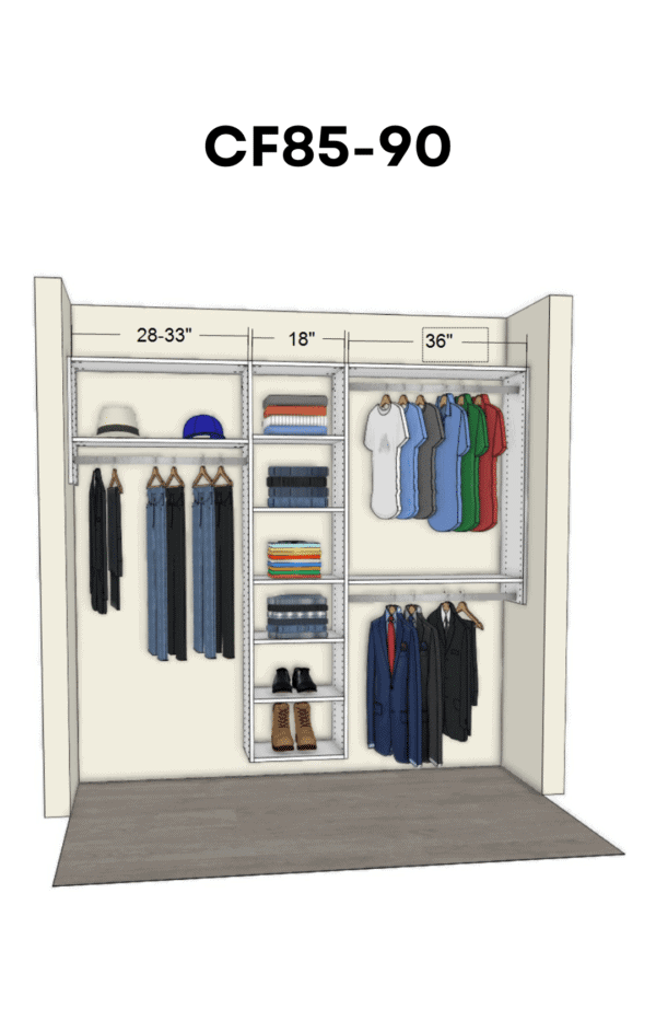 Cubbies for Sharing <br/> 85-90 inches wide