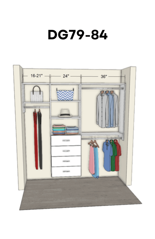 Drawers Galore <br/> 79-84 inches wide